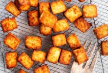 Crispy air fried tofu bowls
