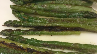 Chicken asparagus and artichoke skillet