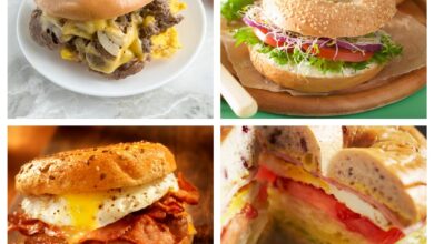 Freezer bagel breakfast sandwiches