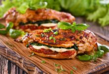 Hasselback chicken caprese with fennel