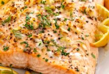 Lemon artichoke baked salmon