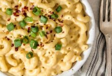 A healthier still comforting vegan mac n cheese