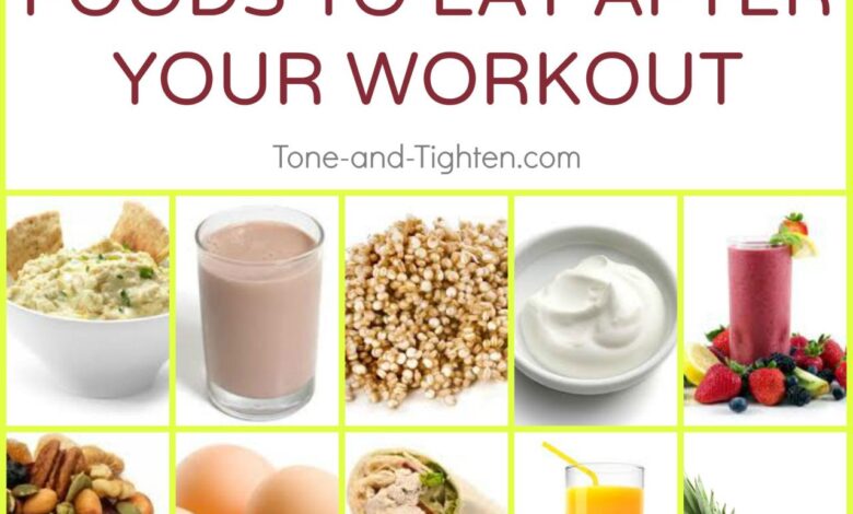 Ideal recovery meals for different workouts