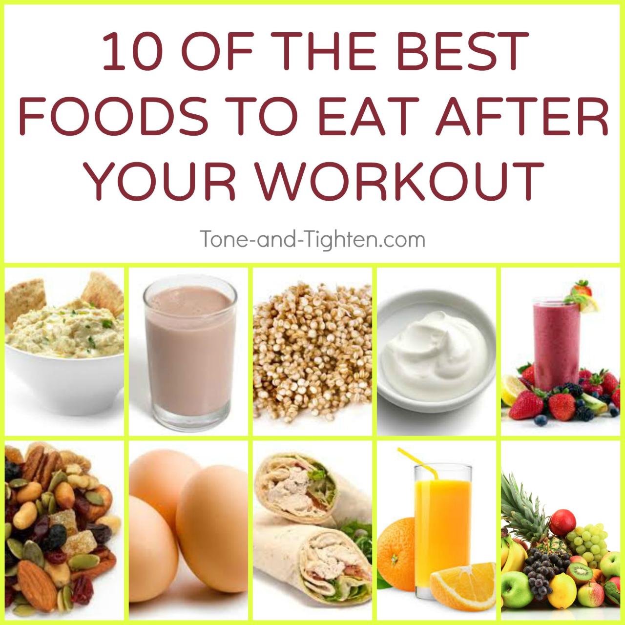 Ideal recovery meals for different workouts