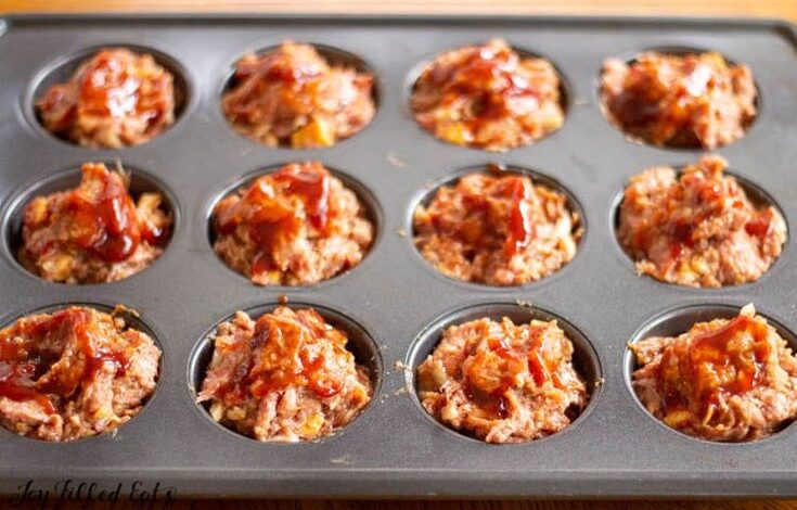 Low carb mini meatloaves