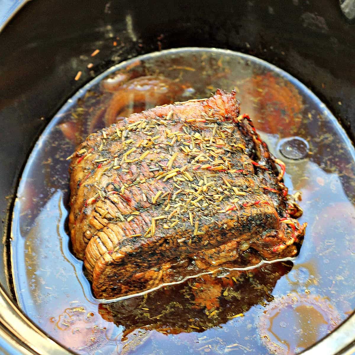 Slow cooker sweet sour brisket