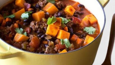 Butternut squash black bean chili recipe