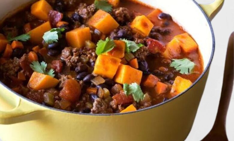 Butternut squash black bean chili recipe