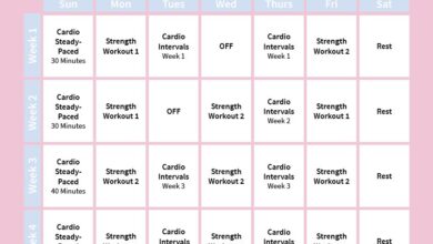 4 week fitness plan increase strength day 8