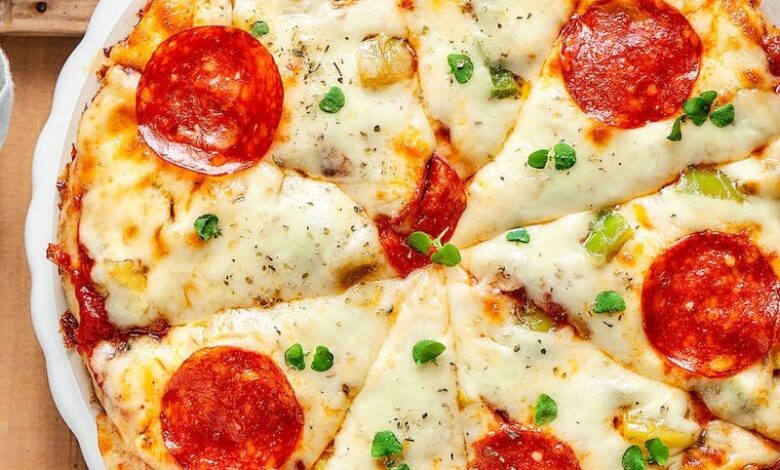 Trending high fiber gluten free chickpea pizza crust
