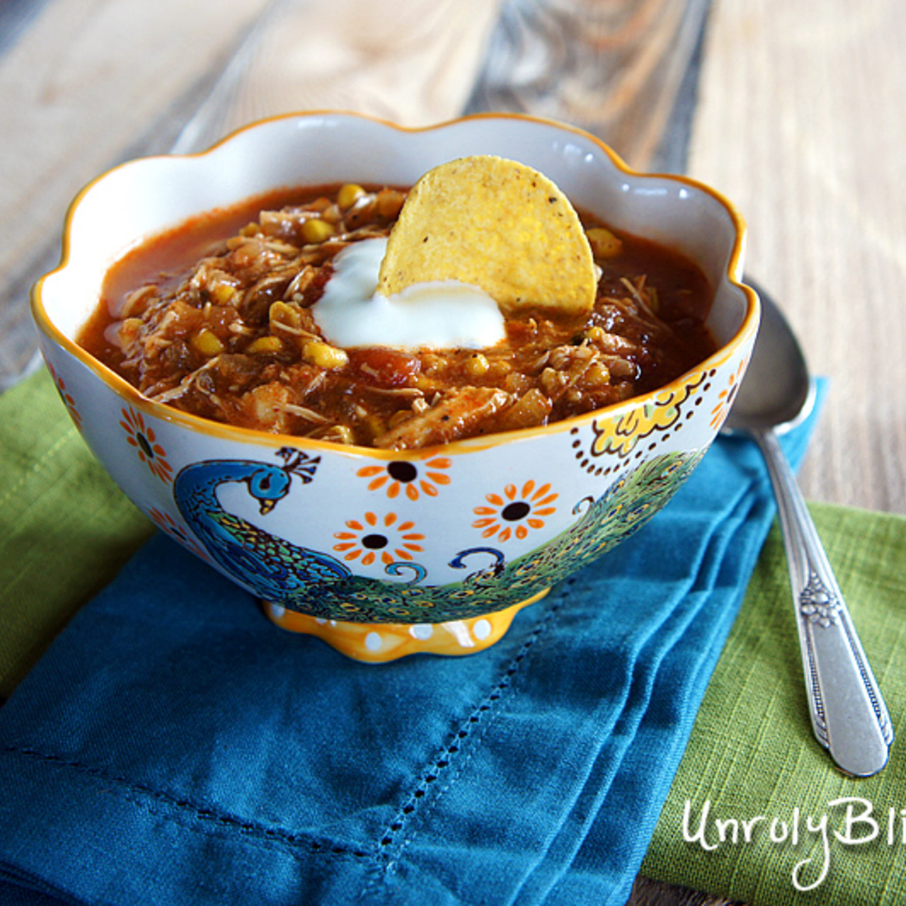 Slow cooker chicken enchilada soup