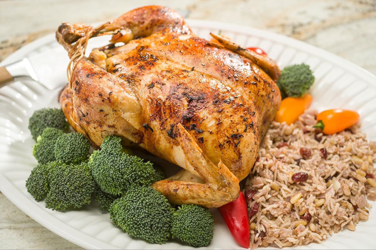 Stuffed chicken sauteed kale with pine nuts