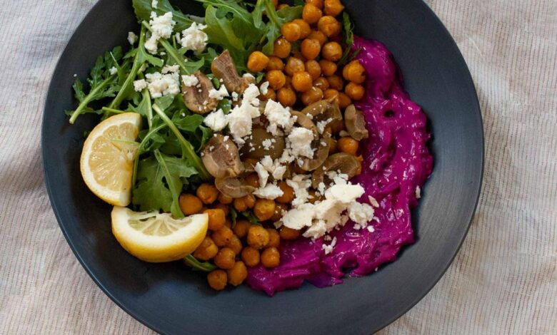 Shawarma spiced chickpea bowls