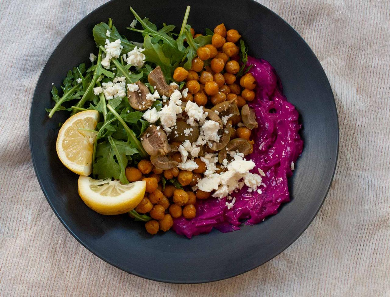 Shawarma spiced chickpea bowls