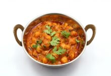 Chickpea curry vegetarian rice recipe easy tastes served fluffy fantastic vegetables meal nourishing warm own its top