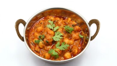 Chickpea curry vegetarian rice recipe easy tastes served fluffy fantastic vegetables meal nourishing warm own its top