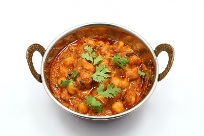 Chickpea curry vegetarian rice recipe easy tastes served fluffy fantastic vegetables meal nourishing warm own its top