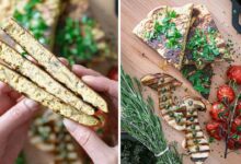 Vegan chickpea frittata