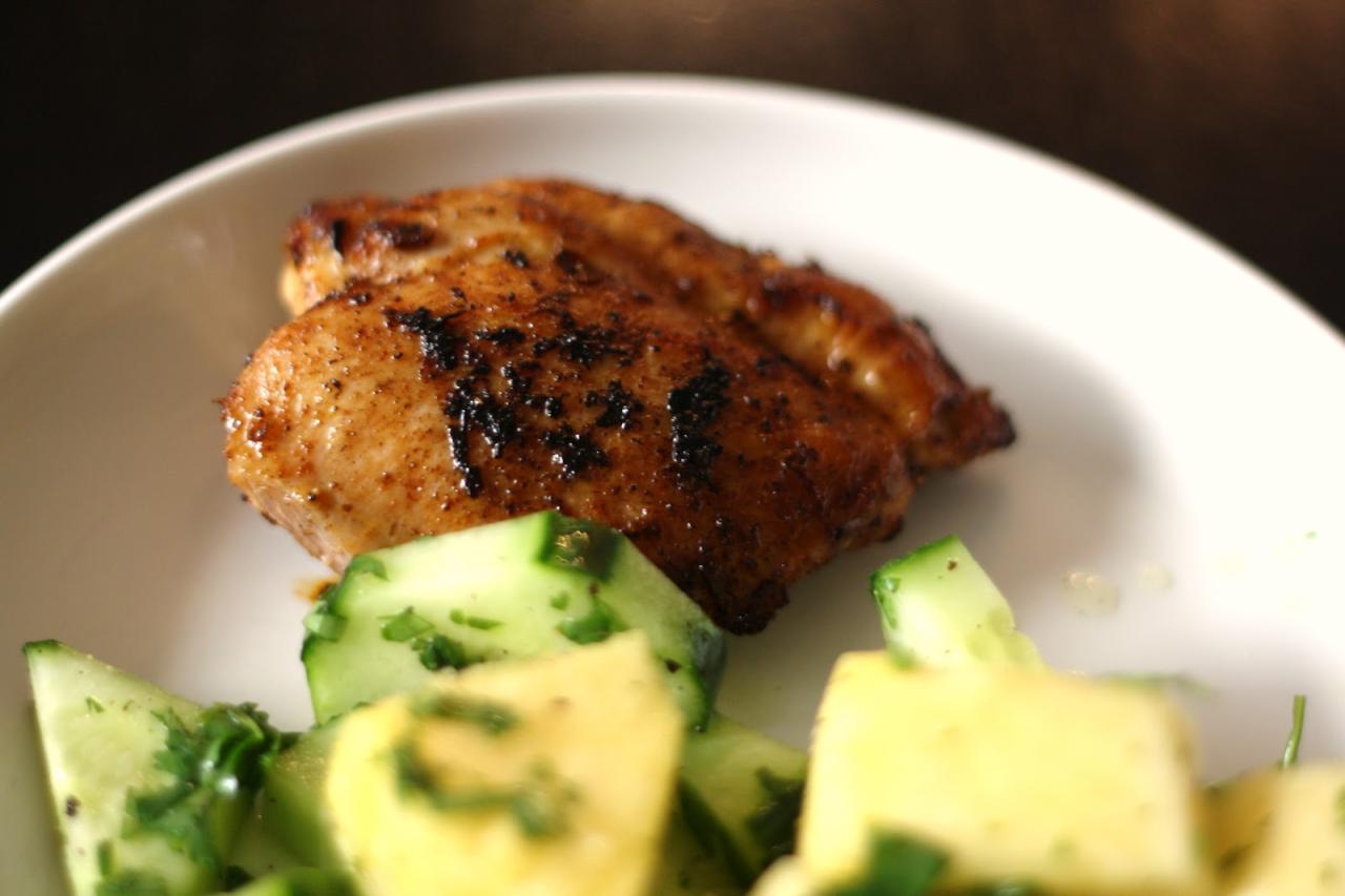 Lime chili chicken with cauliflower rice