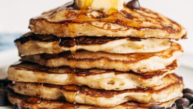 Sheet pan chocolate chip pancakes