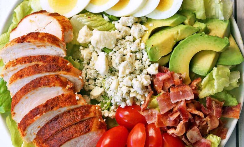 Sweet spicy chicken cobb salad recipe