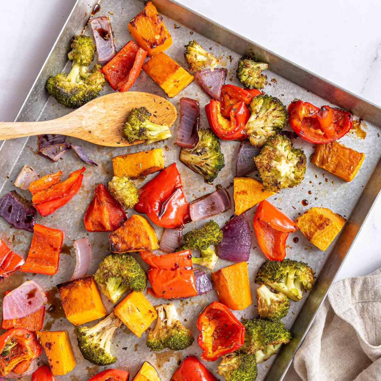 Sheet pan salmon and herb roasted vegetables