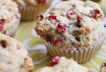 Vegan orange pecan muffins