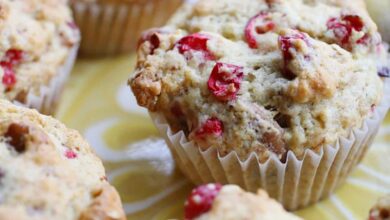 Vegan orange pecan muffins