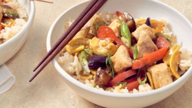 Summery chicken stir fry