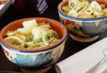 One pot pasta with cauliflower lemon and olives