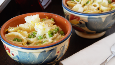 One pot pasta with cauliflower lemon and olives