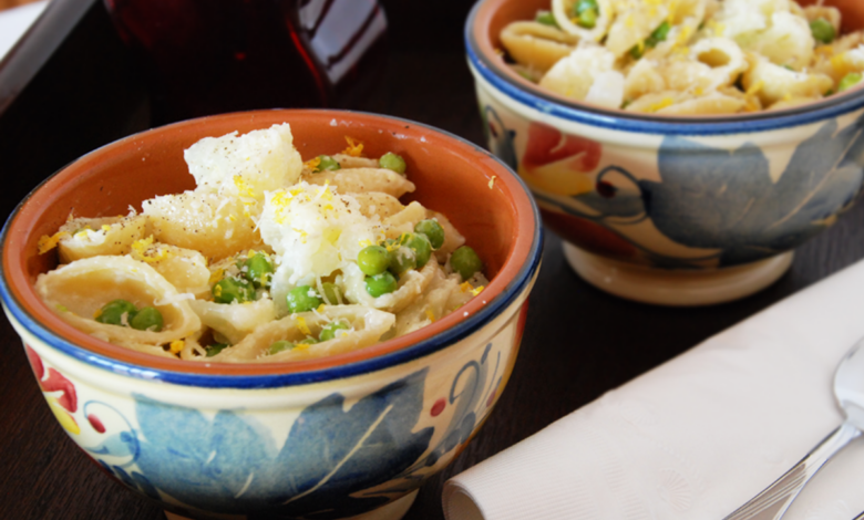 One pot pasta with cauliflower lemon and olives