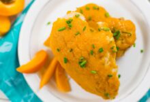 Apricot glazed chicken dinners doorstep