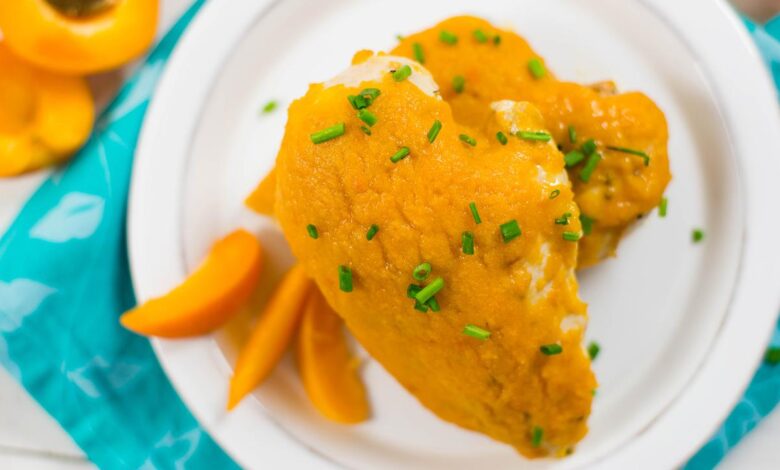 Apricot glazed chicken dinners doorstep