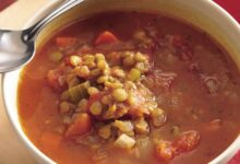 Tomato lentil soup