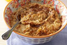 Sweet spice roasted butternut squash oatmeal recipe