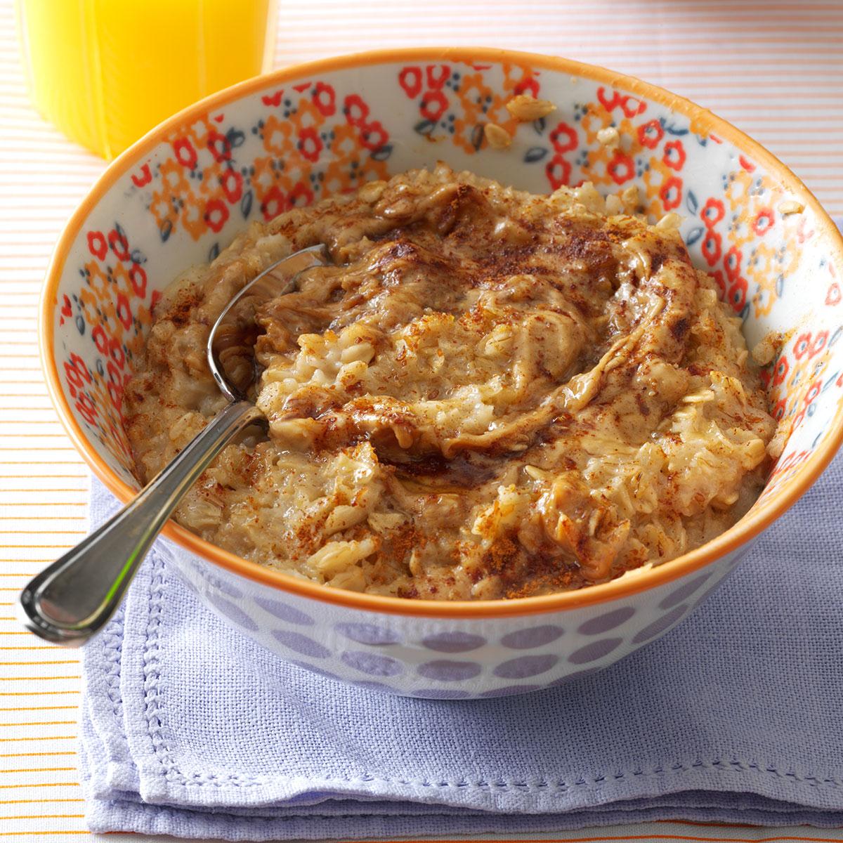 Sweet spice roasted butternut squash oatmeal recipe