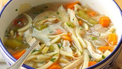 Slow cooker chicken noodle soup