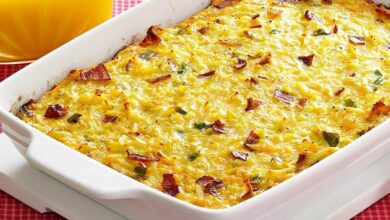Egg bacon mini casseroles