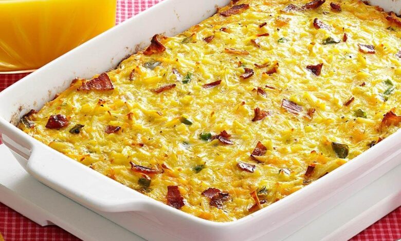 Egg bacon mini casseroles