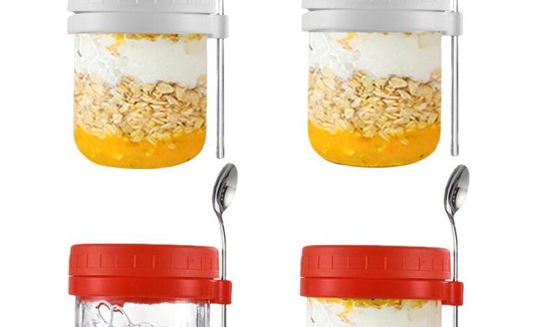 Make ahead instant oatmeal jars