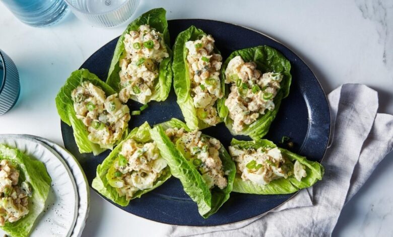 Dijon chickpea and egg salad