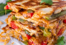 High protein breakfast quesadilla