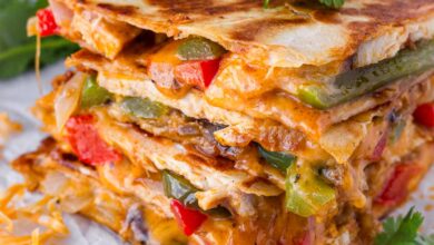 High protein breakfast quesadilla