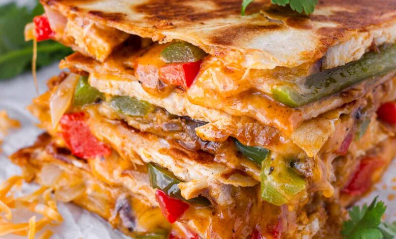 High protein breakfast quesadilla