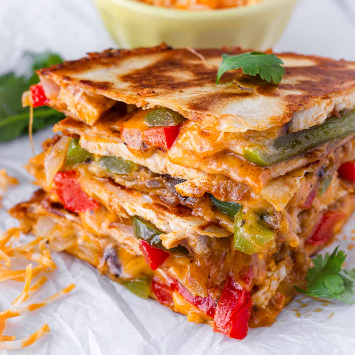 High protein breakfast quesadilla