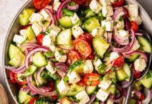 Cucumber tomato salad