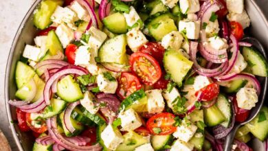 Cucumber tomato salad