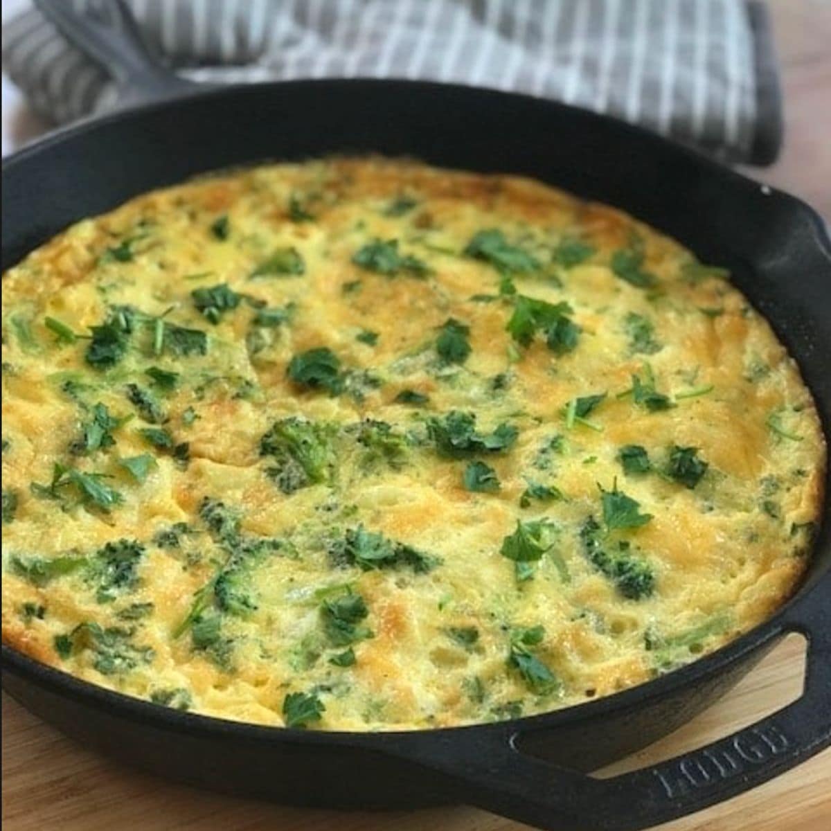 Broccoli potato frittata