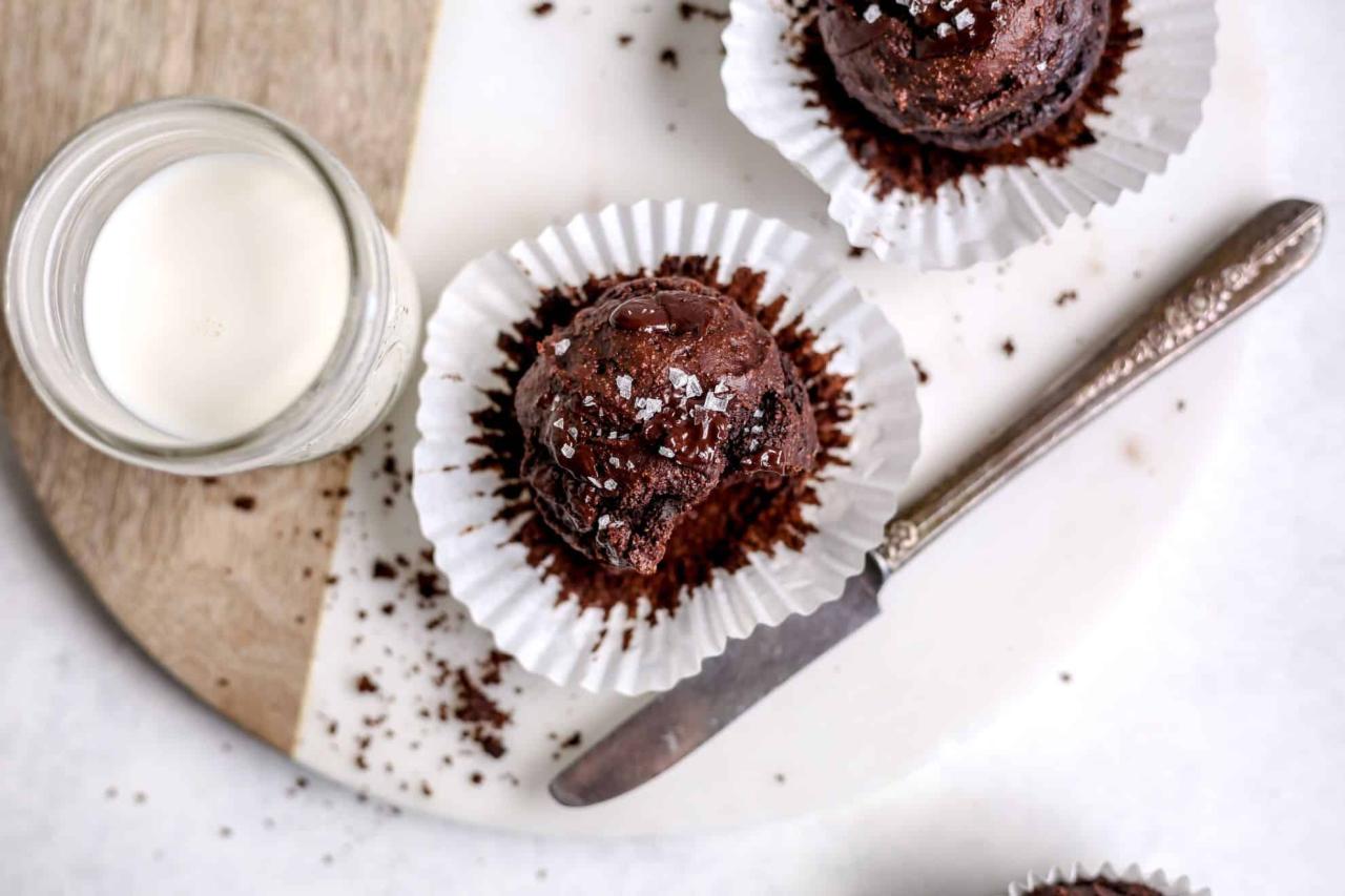 Gluten free chocolate oat muffins